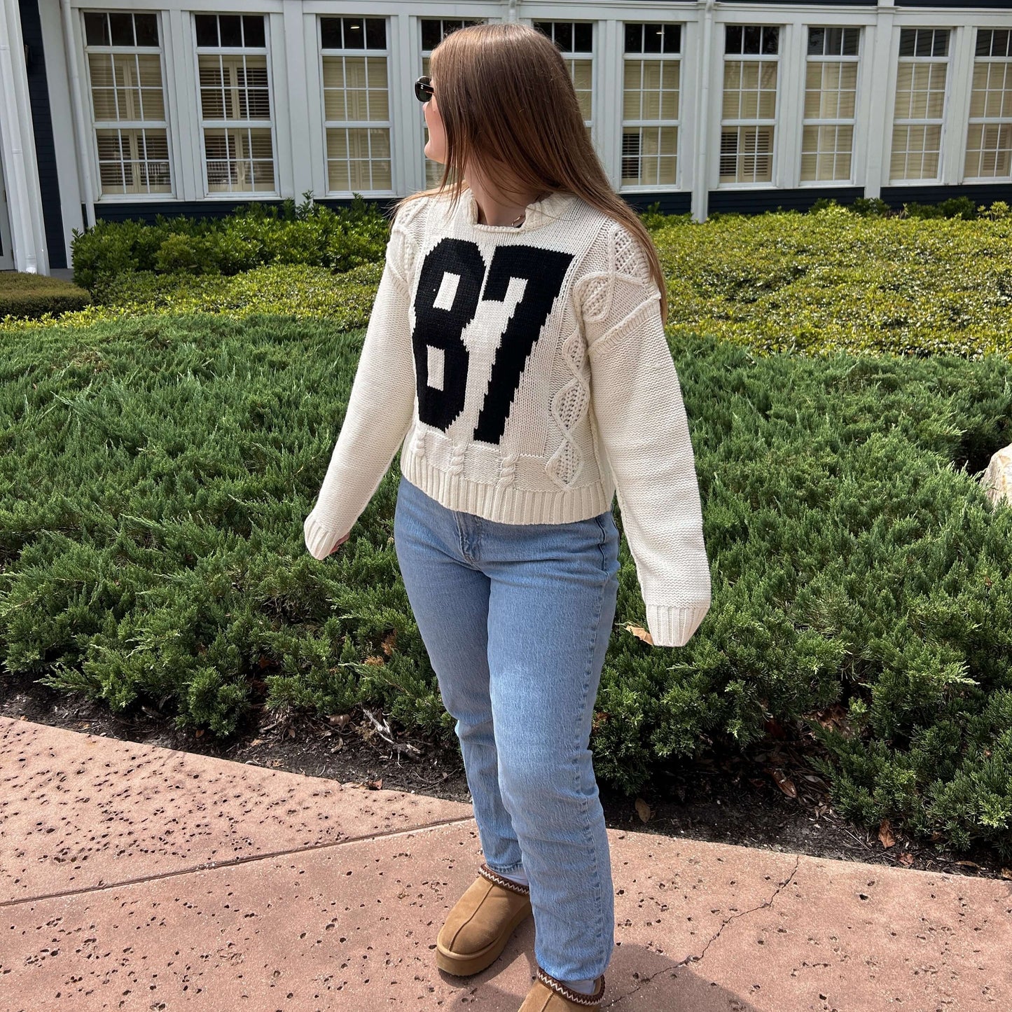 87 Cable Knit Sweater outfit