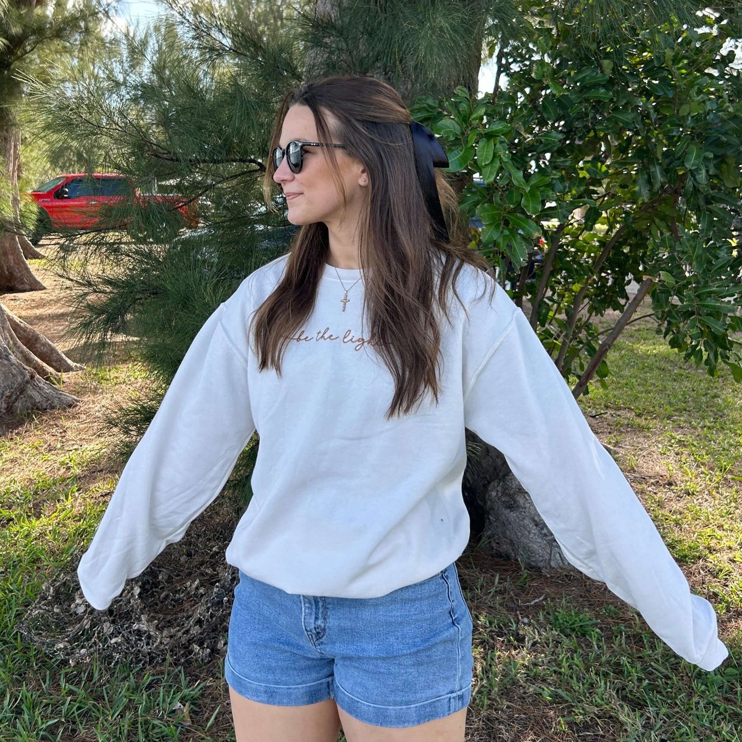 Be the Light Women's Faith Based Sweatshirt