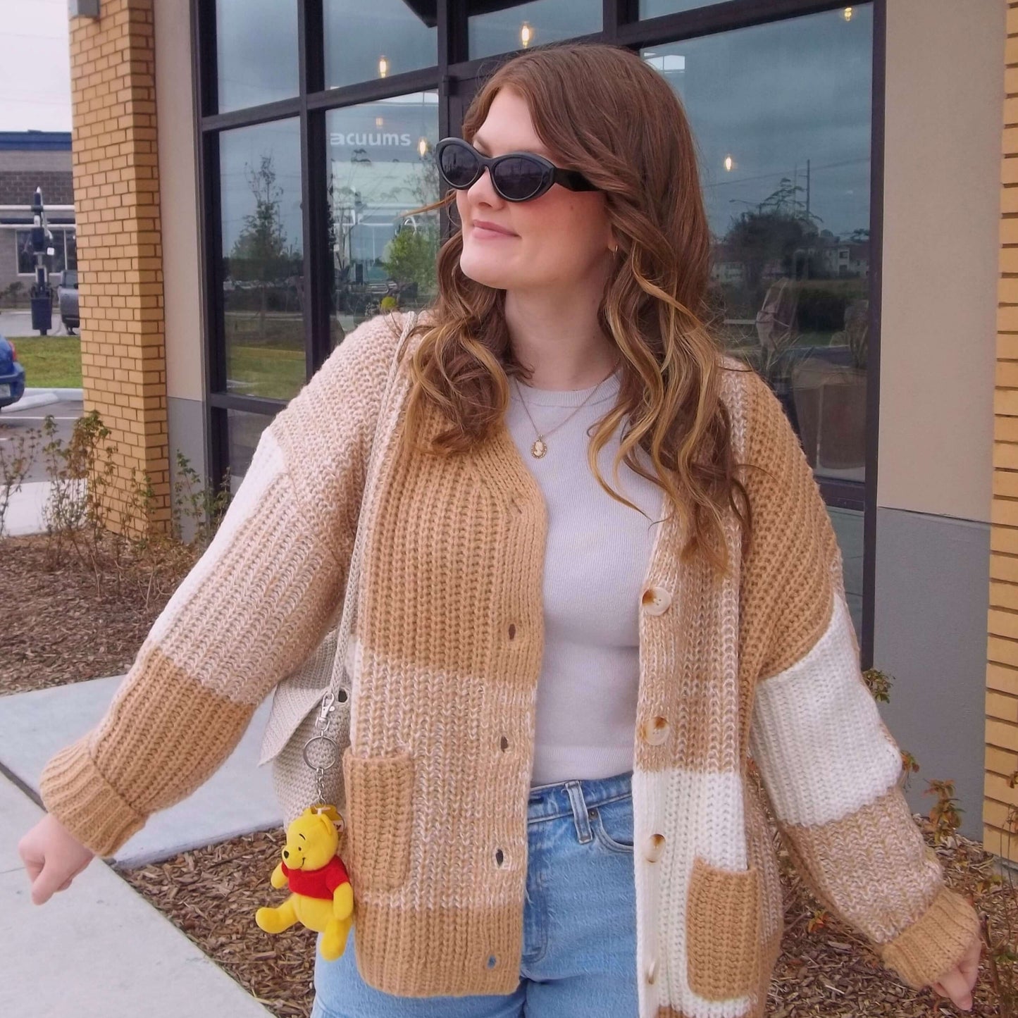 Cozy Checkered Cardigan