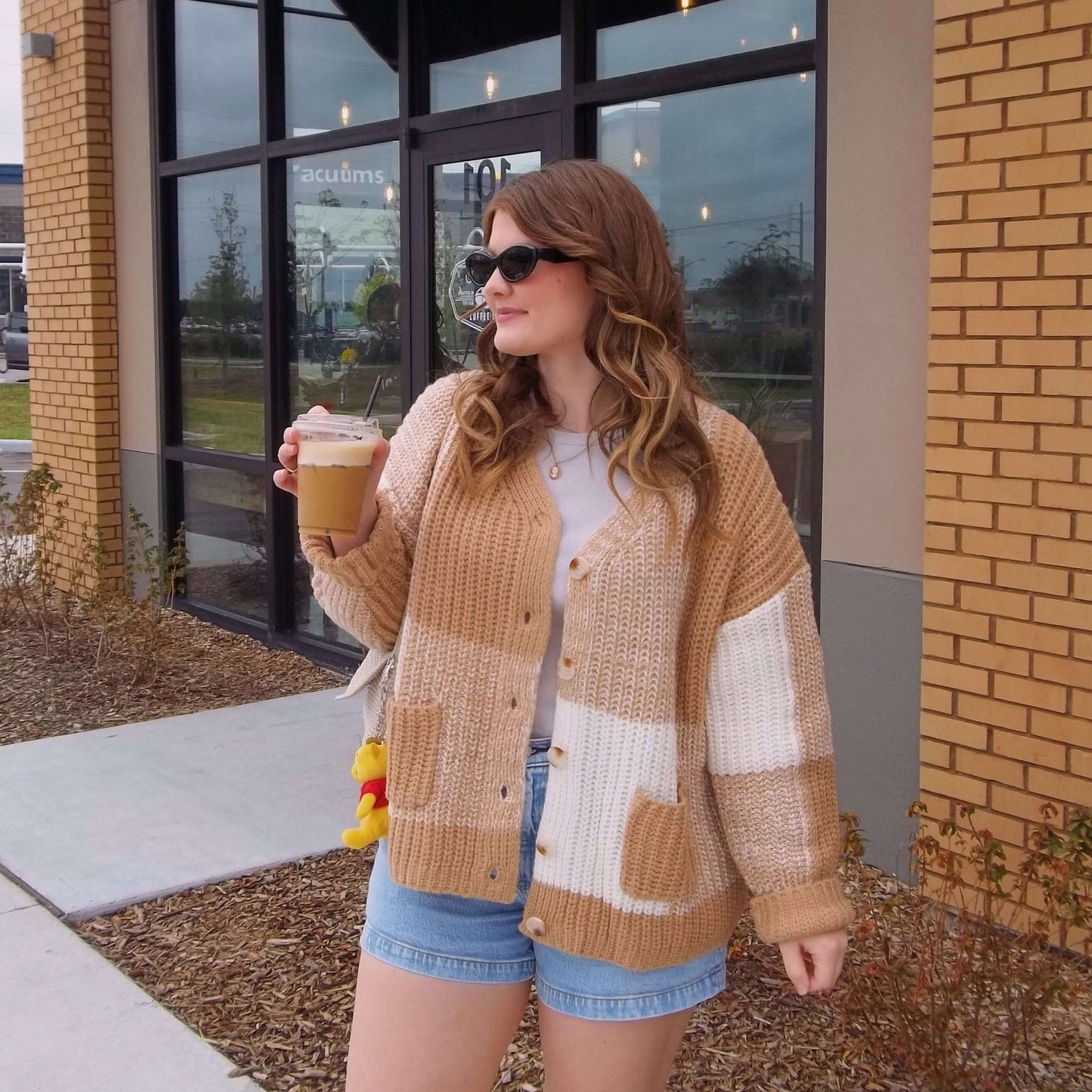 Cozy Checkered Cardigan sweater