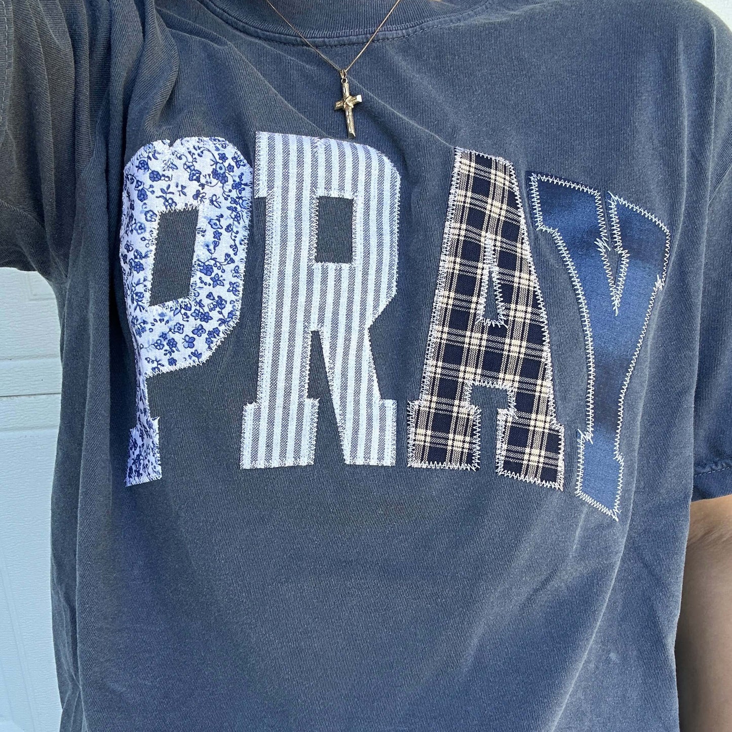 Embroidered Pray Shirt