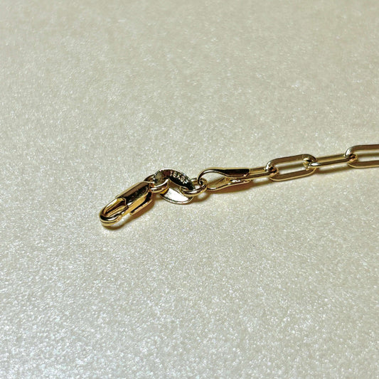 Gold Filled Chain Link Bracelet Close Up