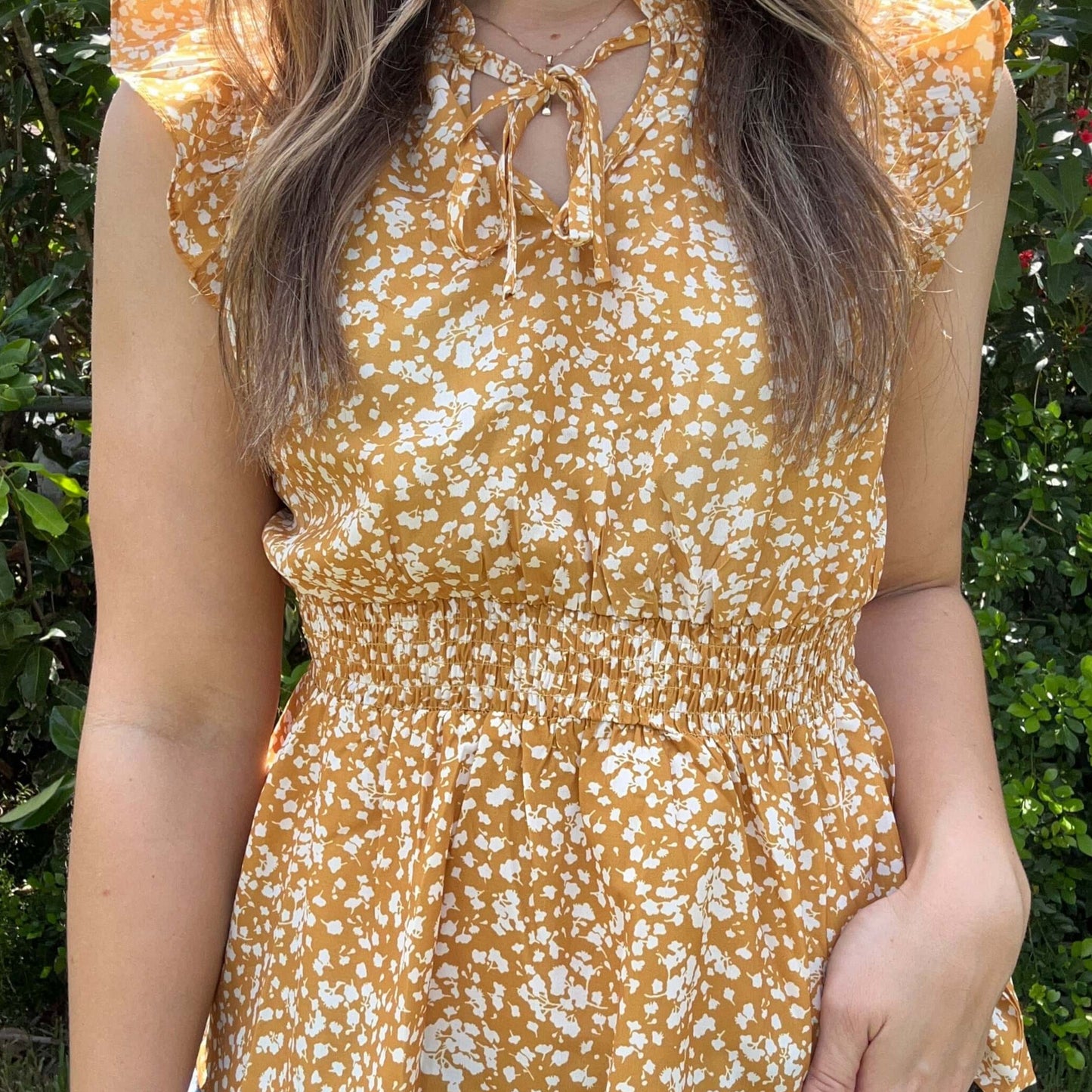 Hayden Floral Blouse close up