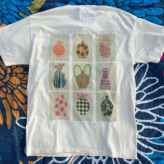 Potter + Clay Women’s T-Shirt flat lay