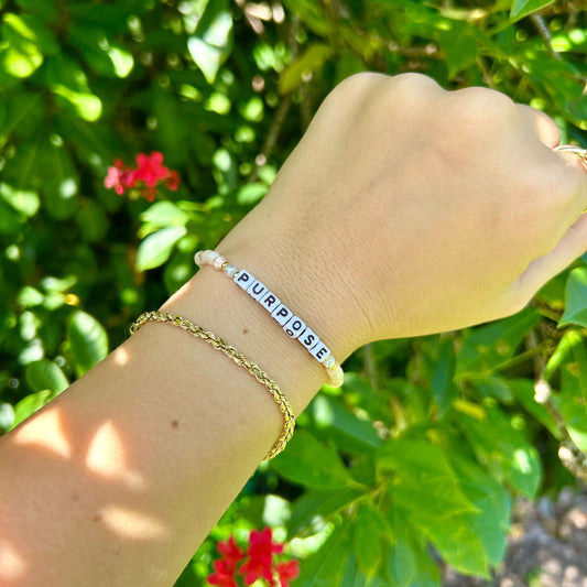 Purpose beaded bracelet