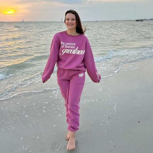 Pursuit of Human Greatness sweatpants front