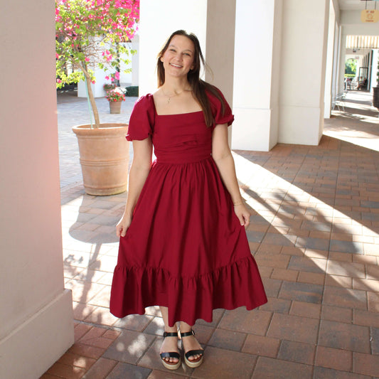 Red Midi Dress
