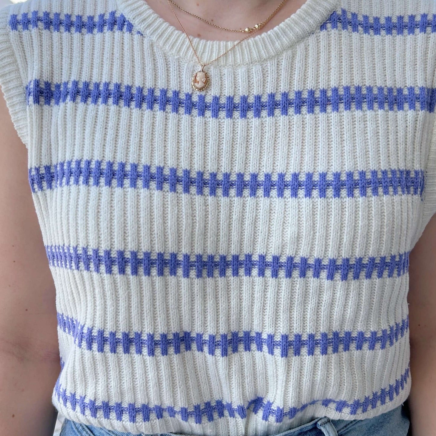 Sanibel Knit Tank close up
