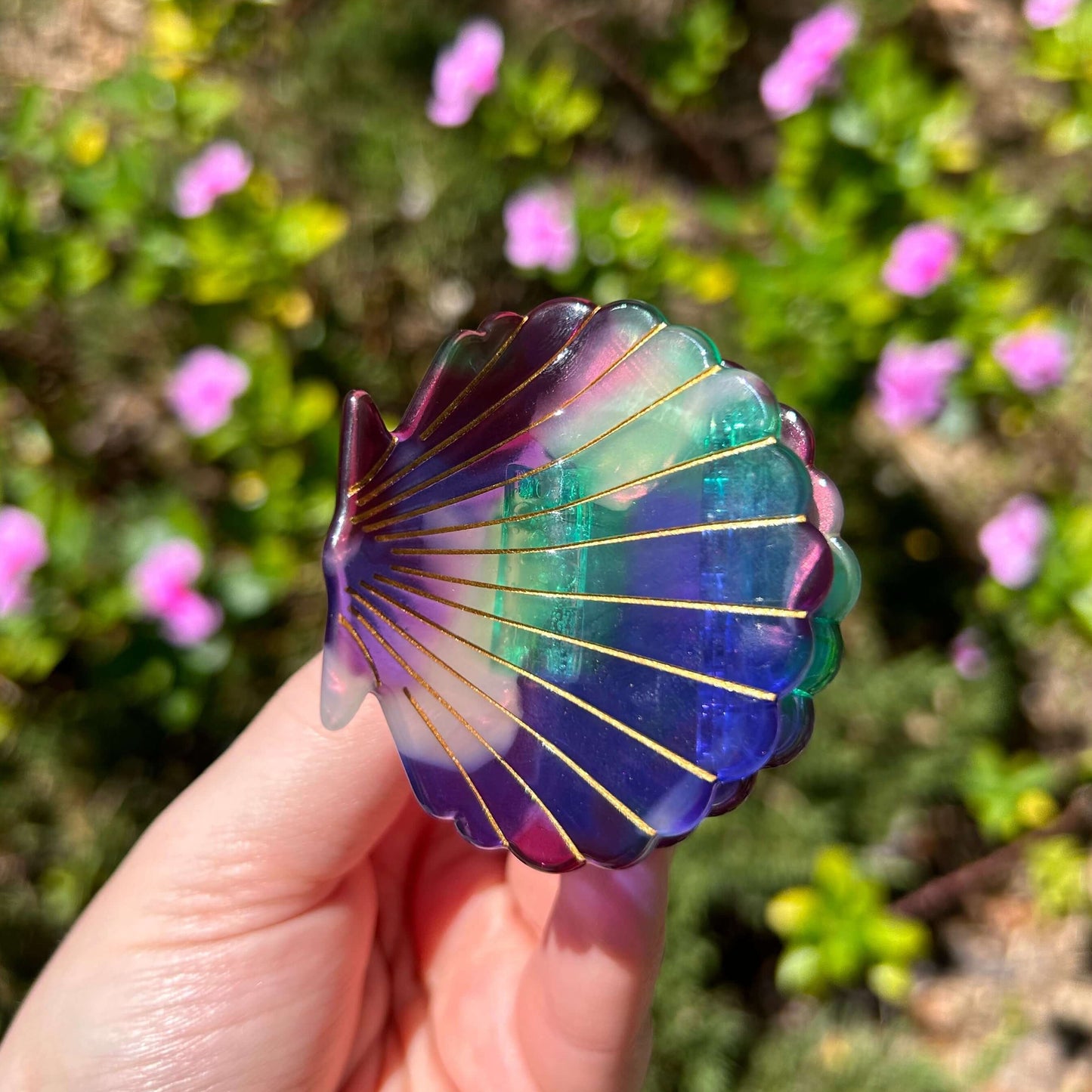 Seashell Claw Clip Mermaid Color