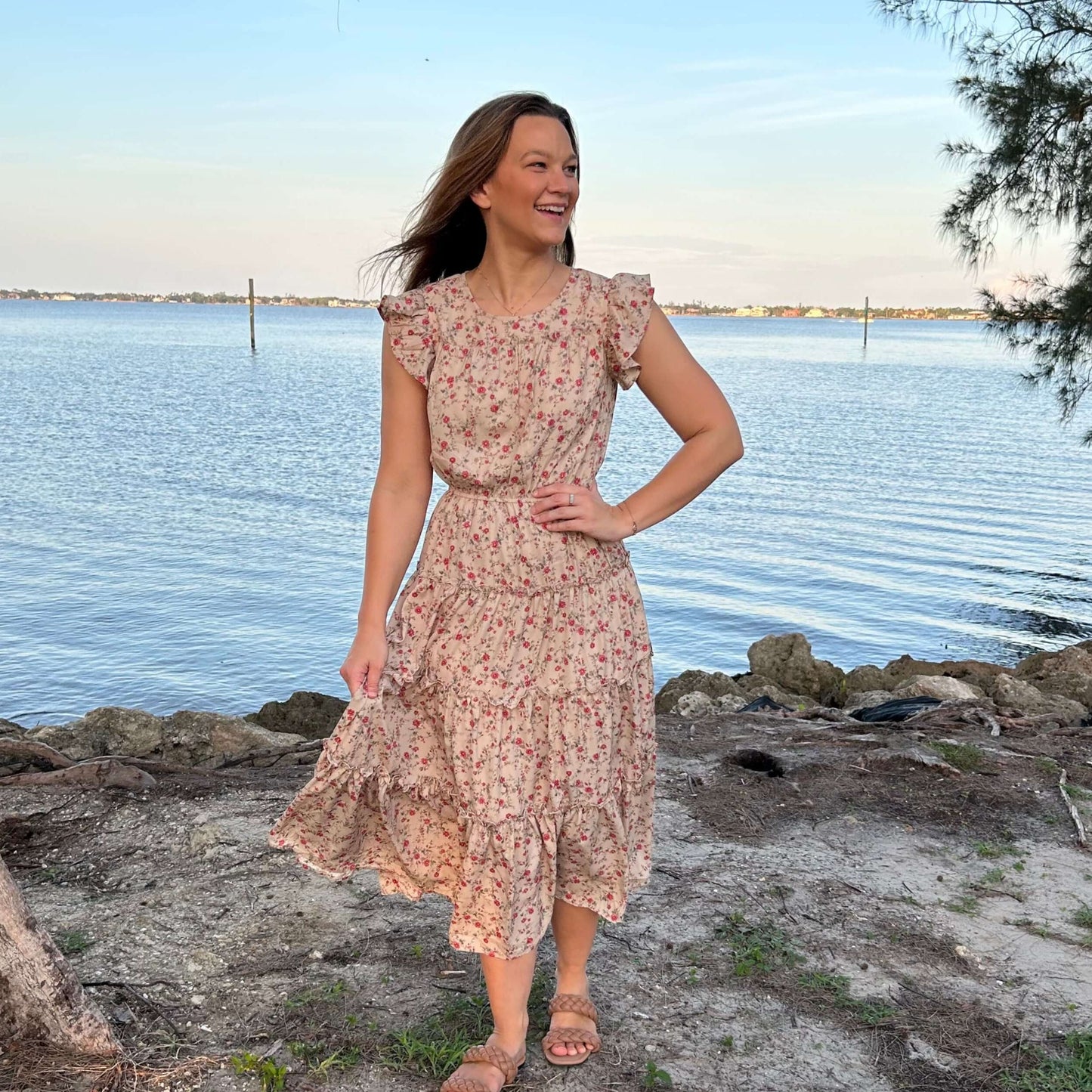 Tan Maxi Dress