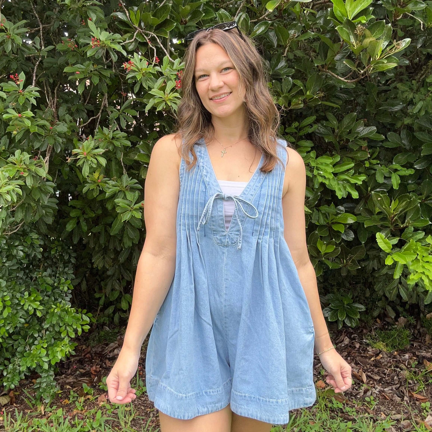 The Essential Denim Romper