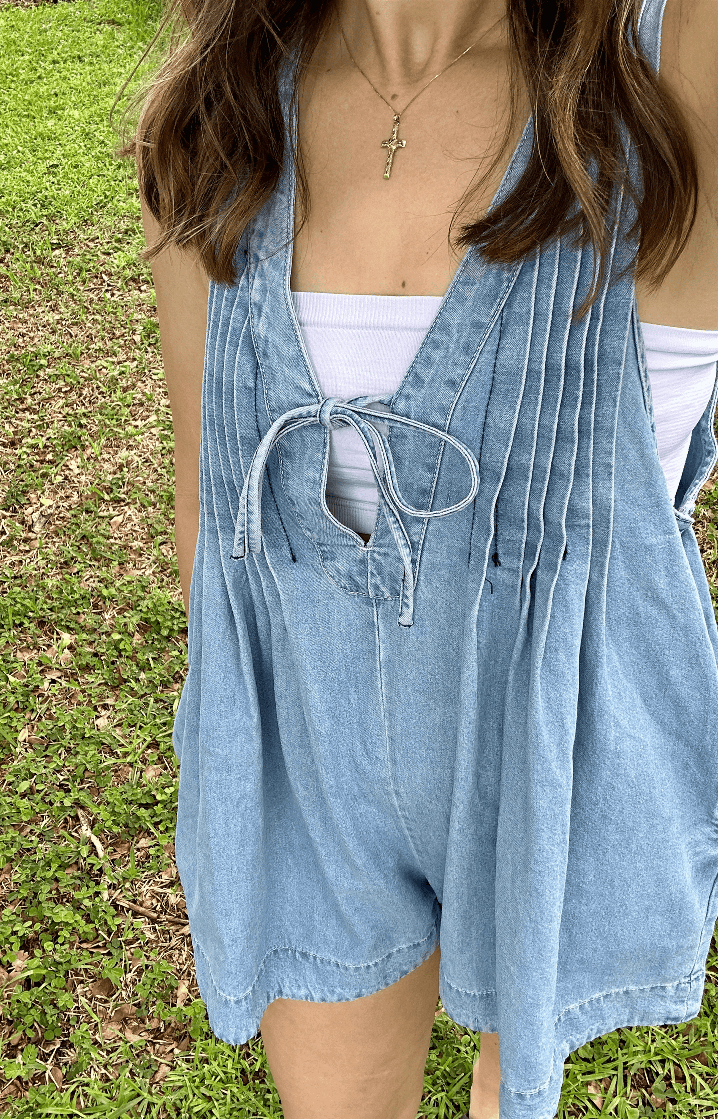 Women's Denim Romper