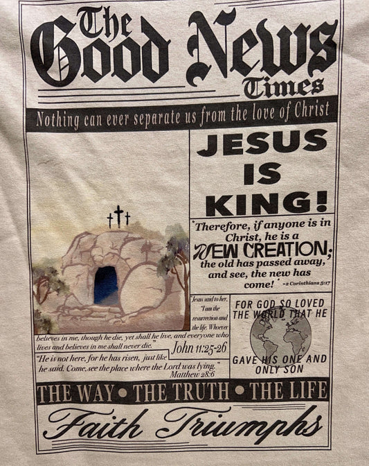 The Good News Graphic Tee Back