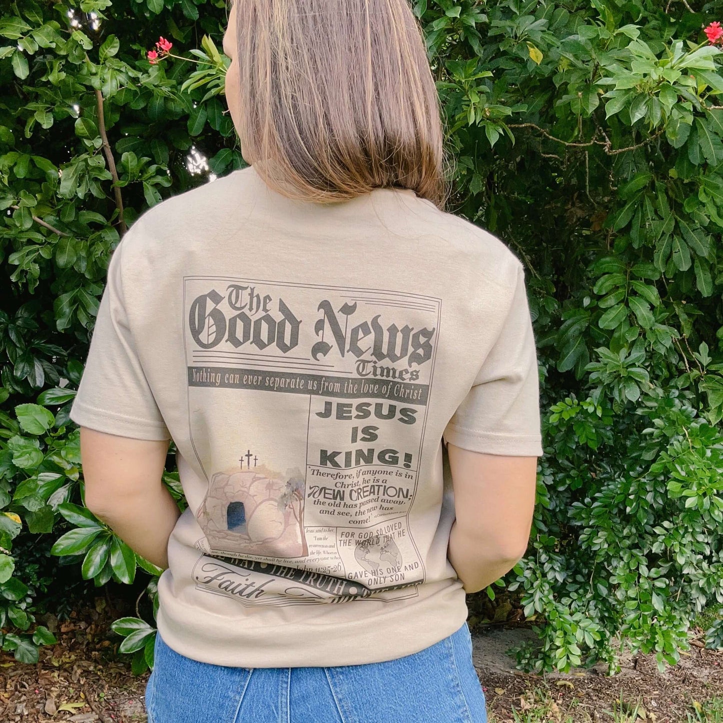The Good News t-shirt back