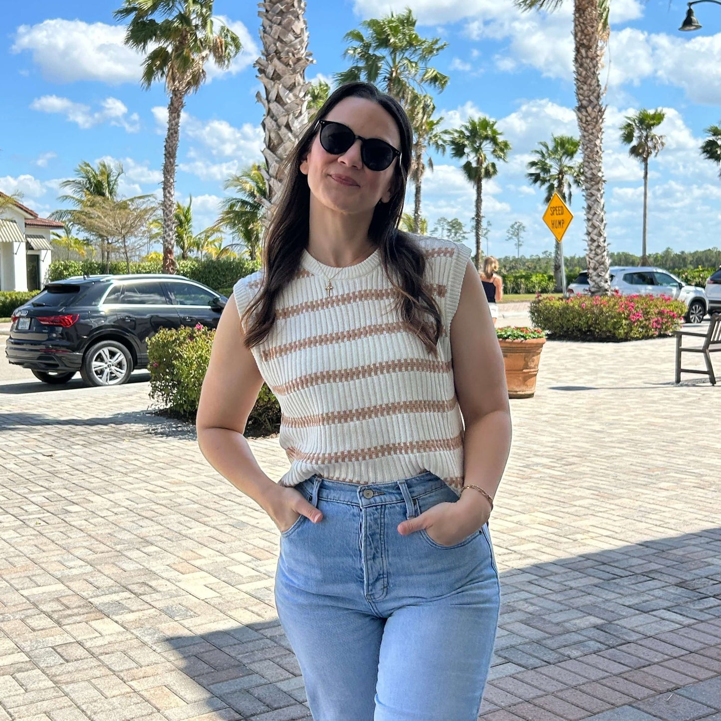 Women's Knit Tank Front - Neutral