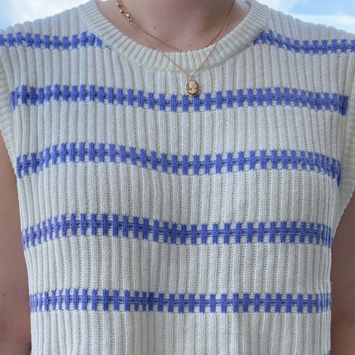 Women's cropped knit tank