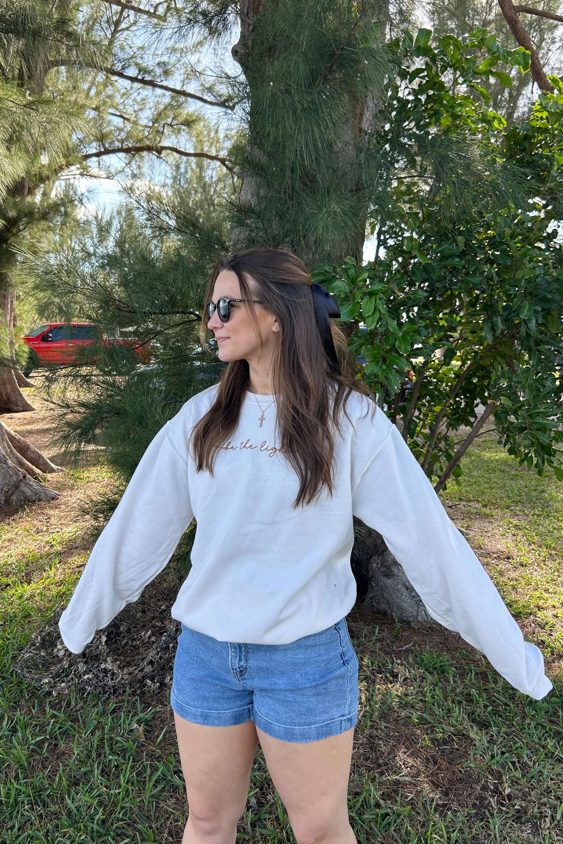 Be the Light Women's Faith Based Sweatshirt