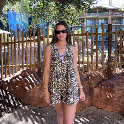 Cheetah Print Romper