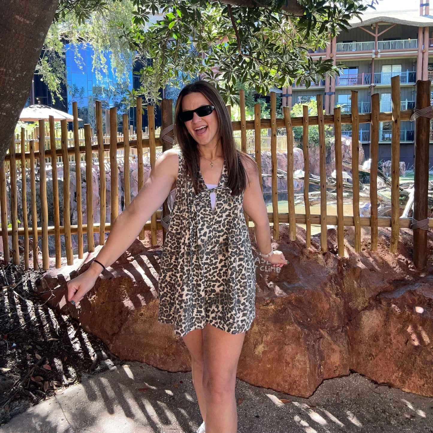 Cheetah Romper Outfit