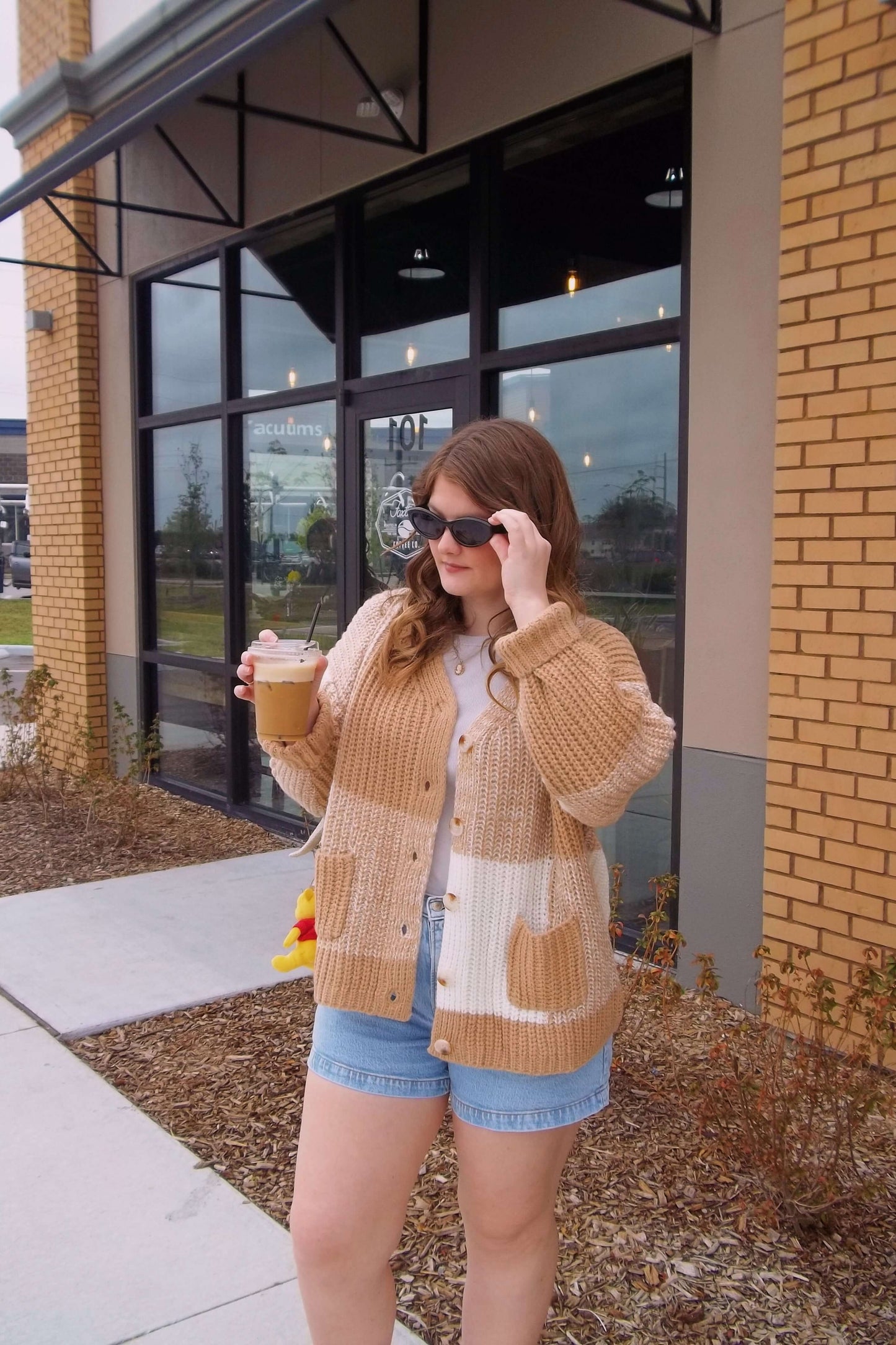 Cozy Checkered Cardigan outfit