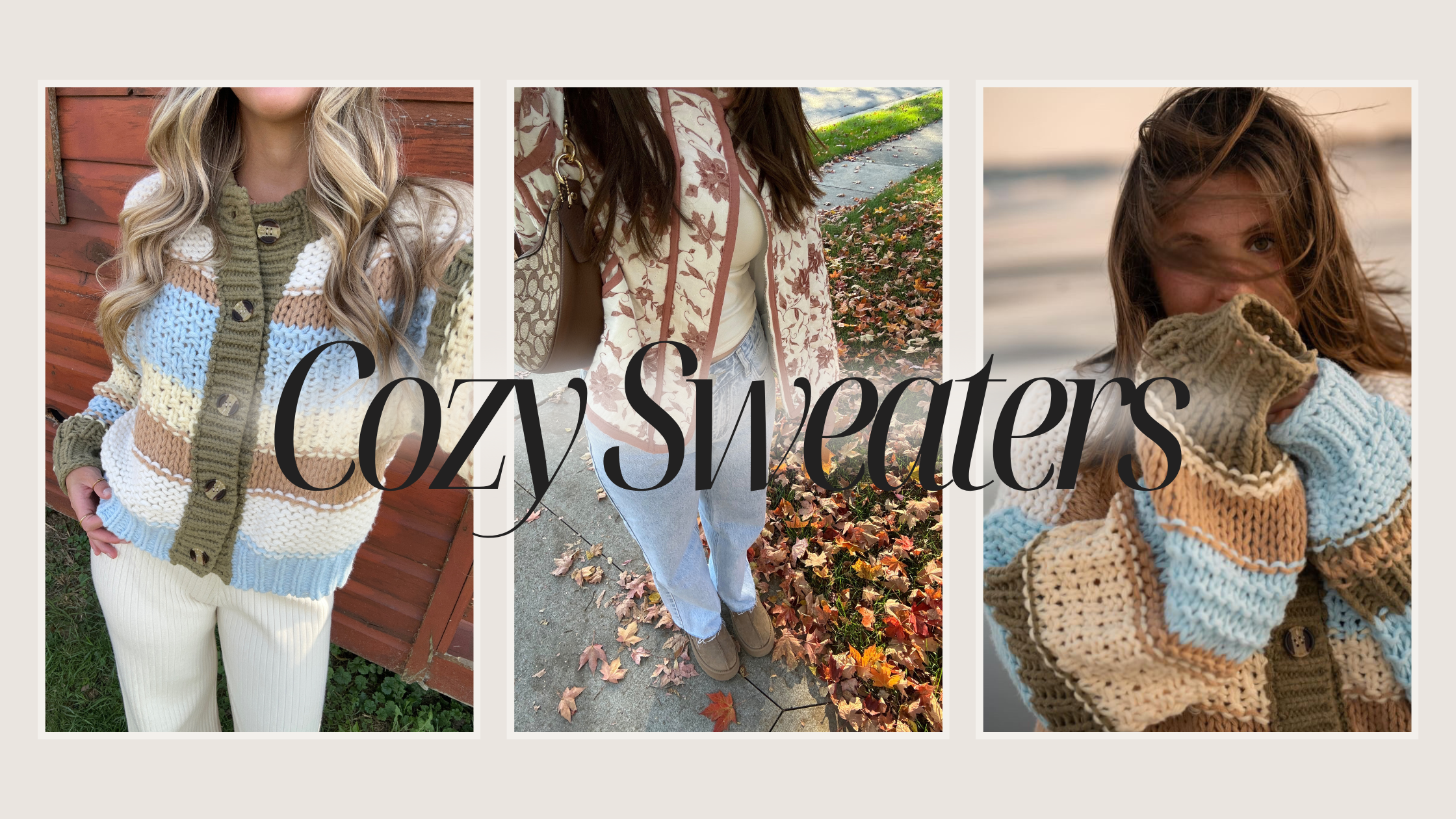 Cozy Sweaters Banner