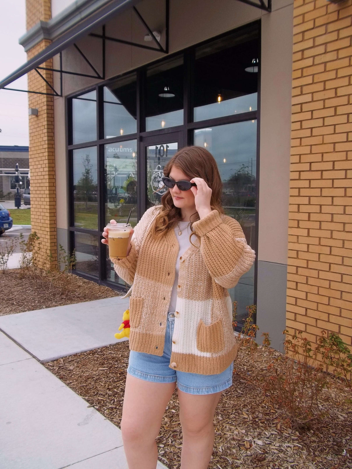 Cozy Checkered Cardigan