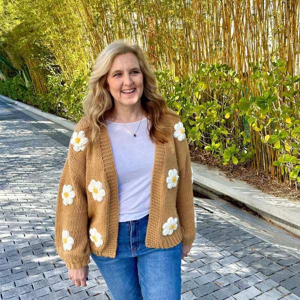 Daisy Knit Cardigan Full View