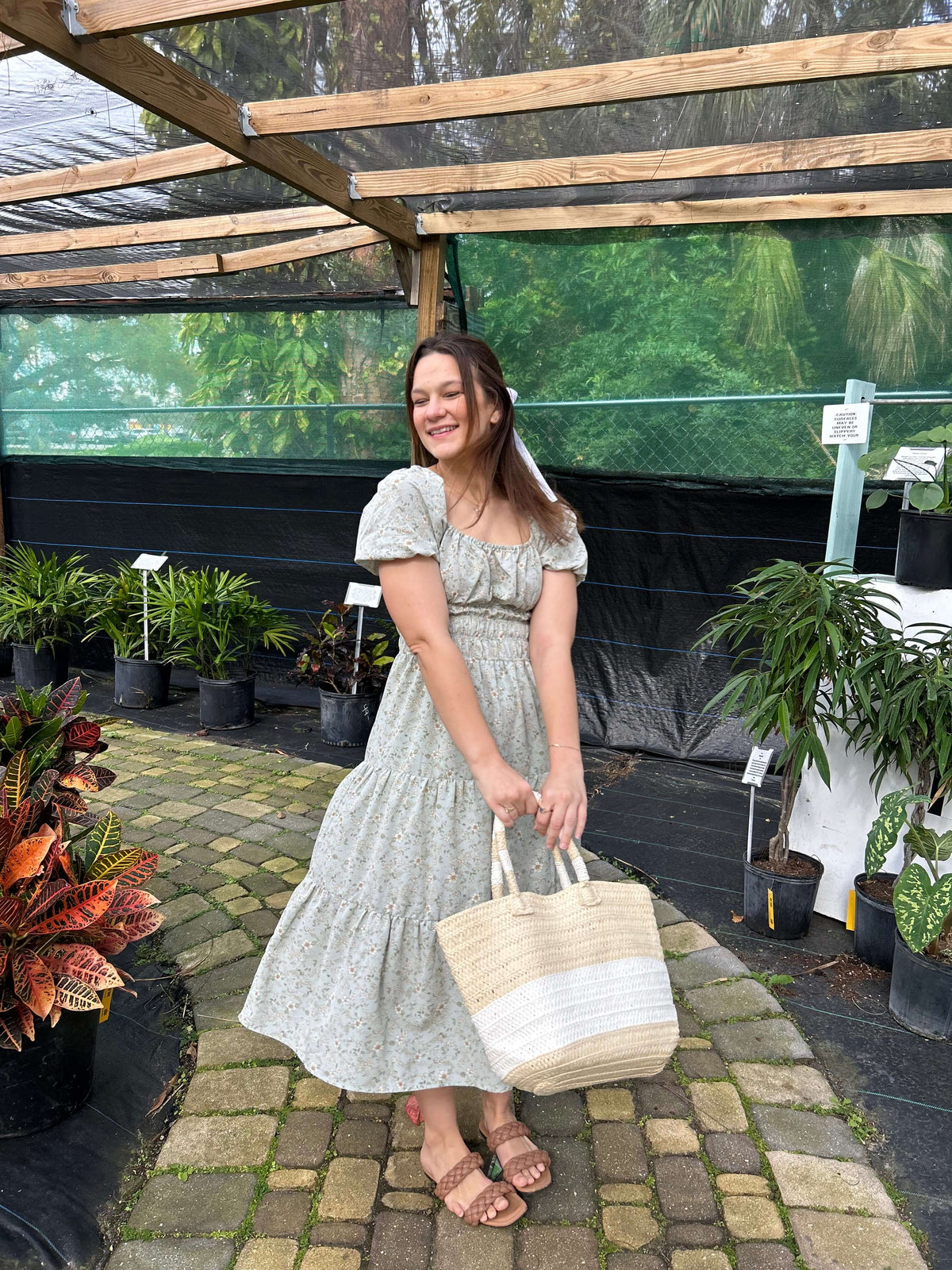 Floral Midi dress side view