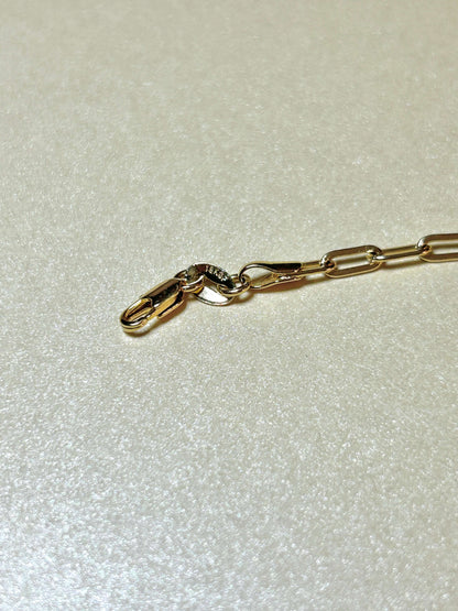 Gold Filled Chain Link Bracelet Close Up