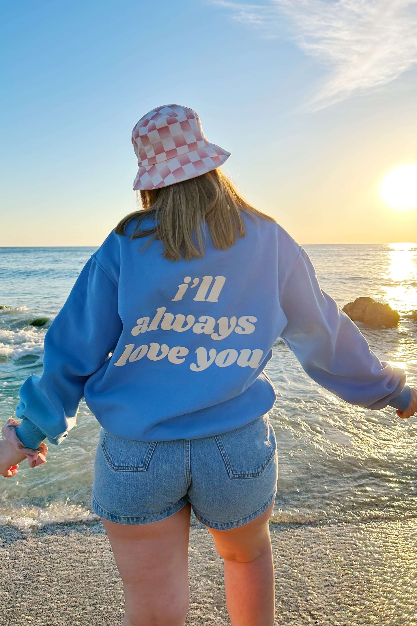 I'll always love you oversized sweatshirt back