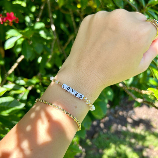 Loved beaded bracelet