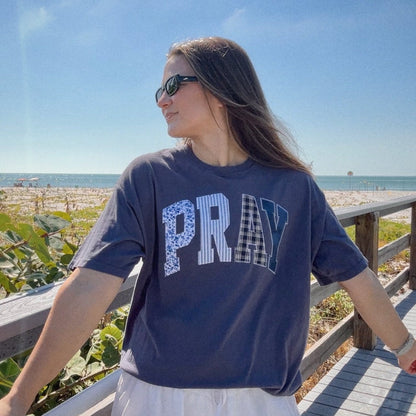Patchwork Pray Tee Shirt