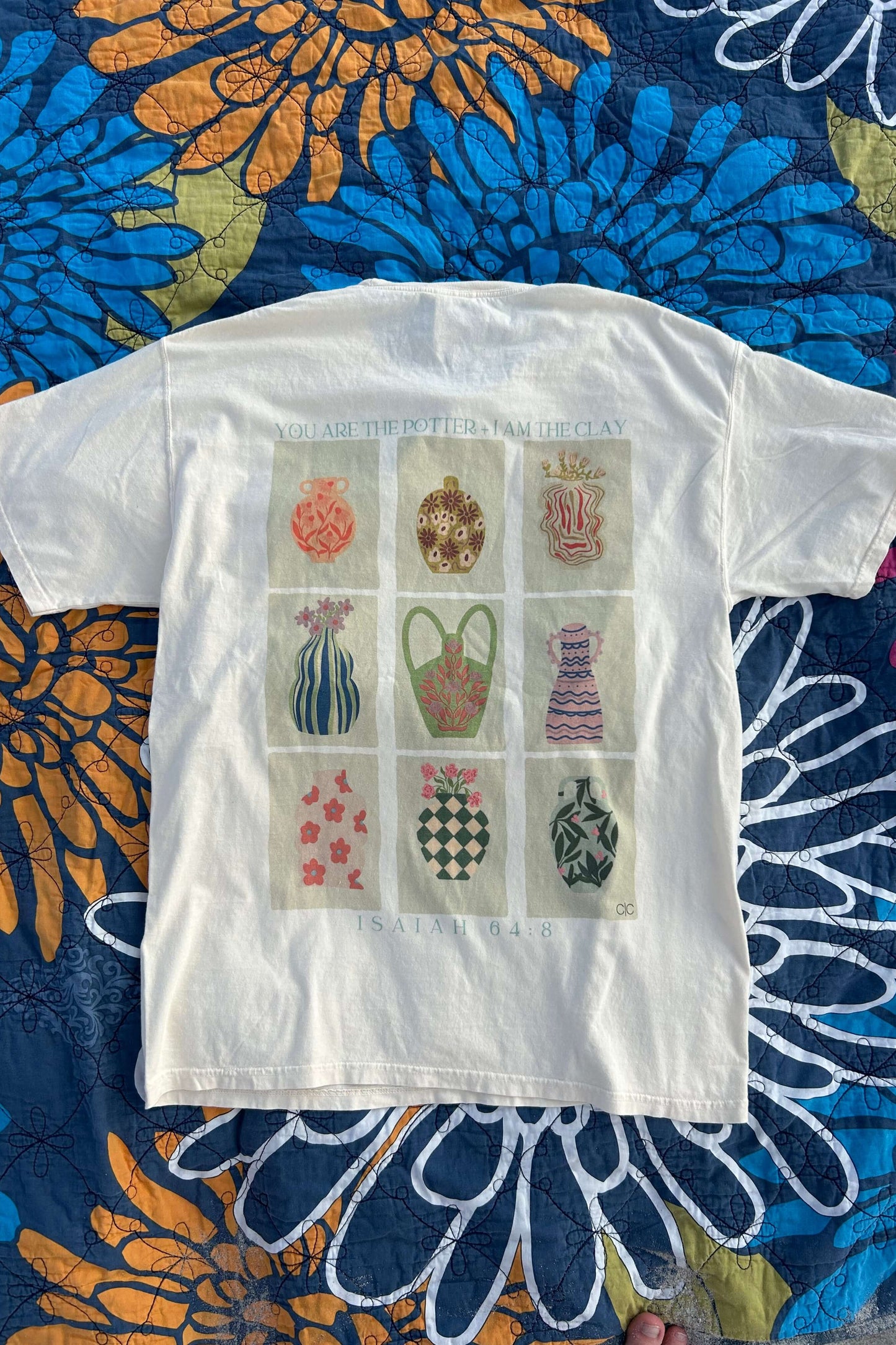 Potter + Clay Women’s T-Shirt flat lay