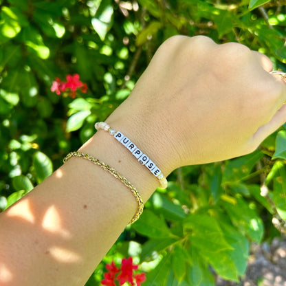 Purpose beaded bracelet
