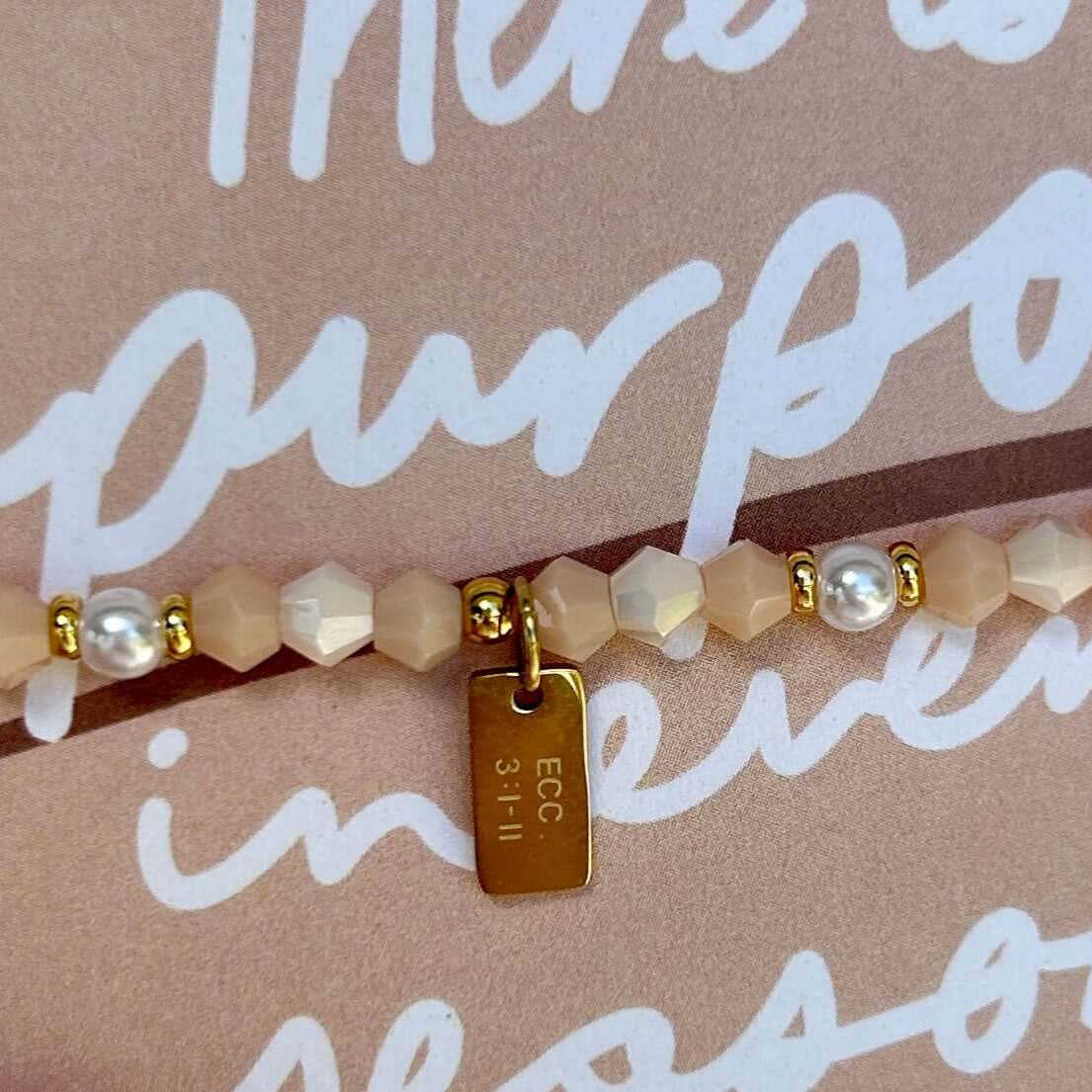 Purpose beaded bracelet details
