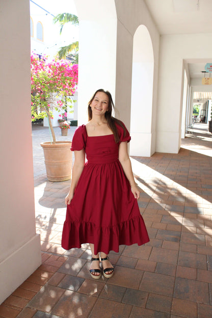 Red Midi Dress