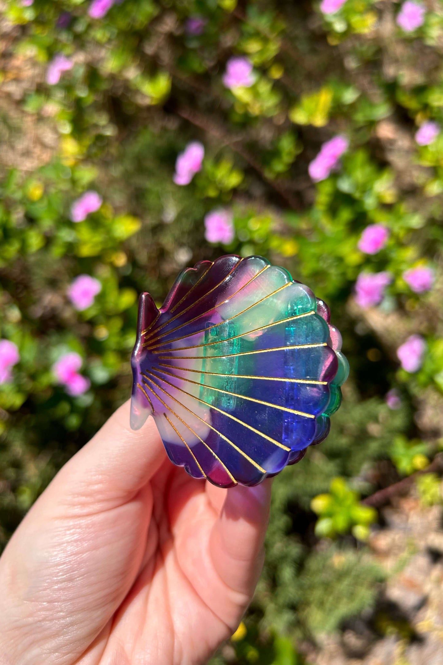 Seashell Claw Clip Mermaid Color
