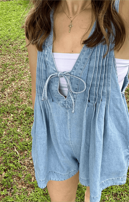 Women's Denim Romper