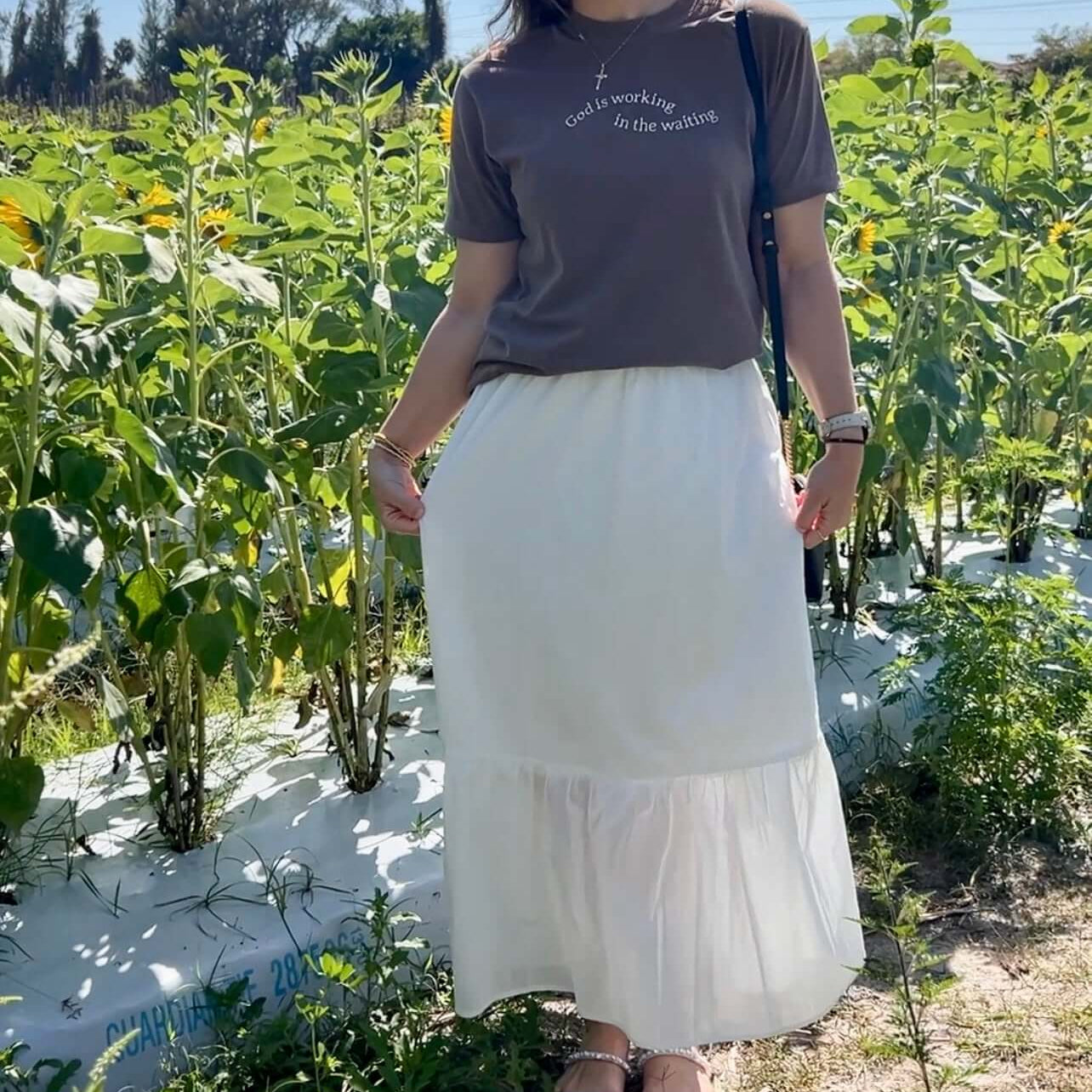 White maxi skirt 2