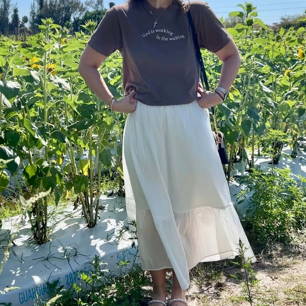 White maxi skirt 3