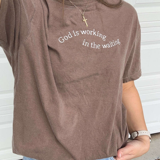 Working in the Waiting Graphic Tee